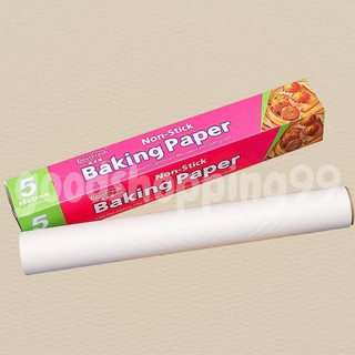 กระดาษไข ก.ชมพู 5เมตร กระดาษรองอบ กระดาษไขรองอบ Baking paper กระดาษรองอบ กระดาษรองกันติด กระดาษรองอบขนม