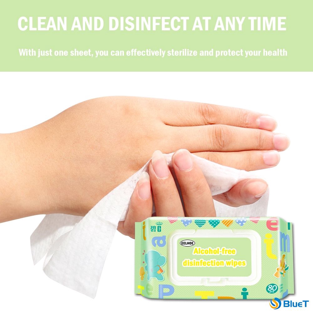 75 Alcohol for Sterilization Multi-Use Cleaning Wipes 150 Sheets//Pack Disposable Wet Wipes