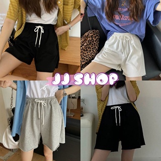 JJ Shop​💜​พร้อมส่ง กางเกงขาสั้น ขาบาย เอวสม็อค​ใส่สบายมากมีกระเป๋า "KU-DK-212" -​N 02
