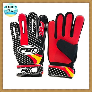 FBT ถุงมือผู้รักษาประตู ถุงมือโกล รุ่น GG1 สีดำแดง goalkeeper gloves