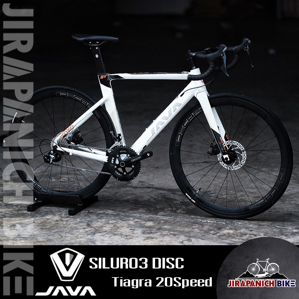 (ลดสูงสุด300.- พิมพ์HV2DMY)จักรยานเสือหมอบ Java รุ่น SILURO3 DISC (อลูมิเนียมซ่อนสาย , Shimano Tiagra 20Sp)