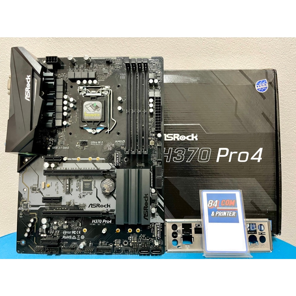 MB : ASROCK H370 PRO4 (1151V2) 8GPU ครบกล่อง