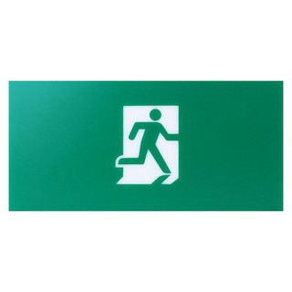 EMERGENCY EXIT SIGN DELIGHT BLA1 PERSON EXIT THROUGH DOORWAY RIGHT แผ่นป้ายทางออกฉุกเฉิน DELIGHT BLA1 ป้าย คนขวา ไฟฉุกเฉ