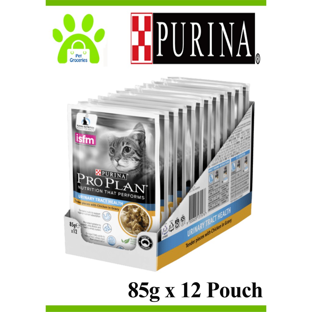 Purina Pro Plan Pouch Cat Food Urinary Tract Health 85g X 12 Pouch 4C0v