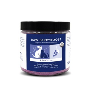 บำรุงทางเดินปัสสาวะ สำหรับสุนัขและแมว ช่วยเรื่องนิ่ว Raw BerryBoost Urinary Health Superfood 4 oz (113.4 g) By Kin+Kind