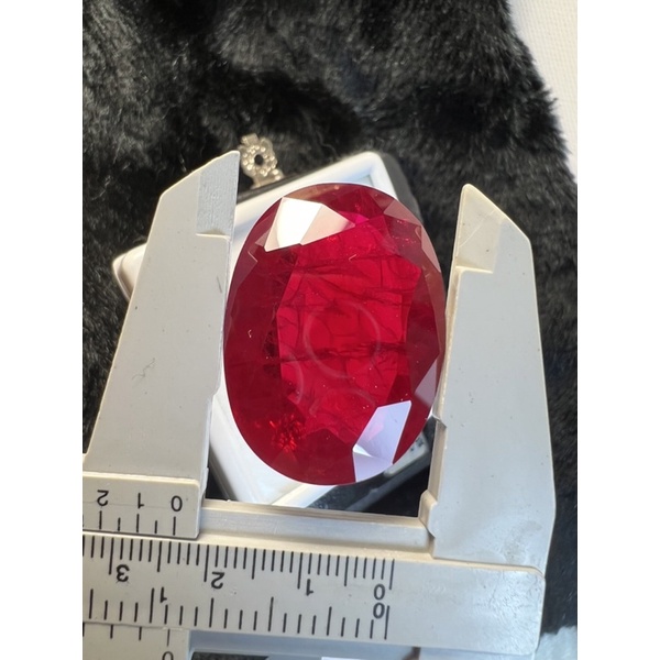 33x24mm Lab created Ruby made laboratory