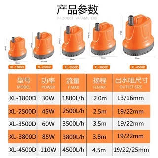 ปั๊มสูบน้ำ ปั๊มดูดน้ำ ปั้มไดโว่ Xilong XL 1800D / 2500D / 3800D / 4500D (1800-4500ลิตรต่อ ชม.) เครื่องสูบน้ำ