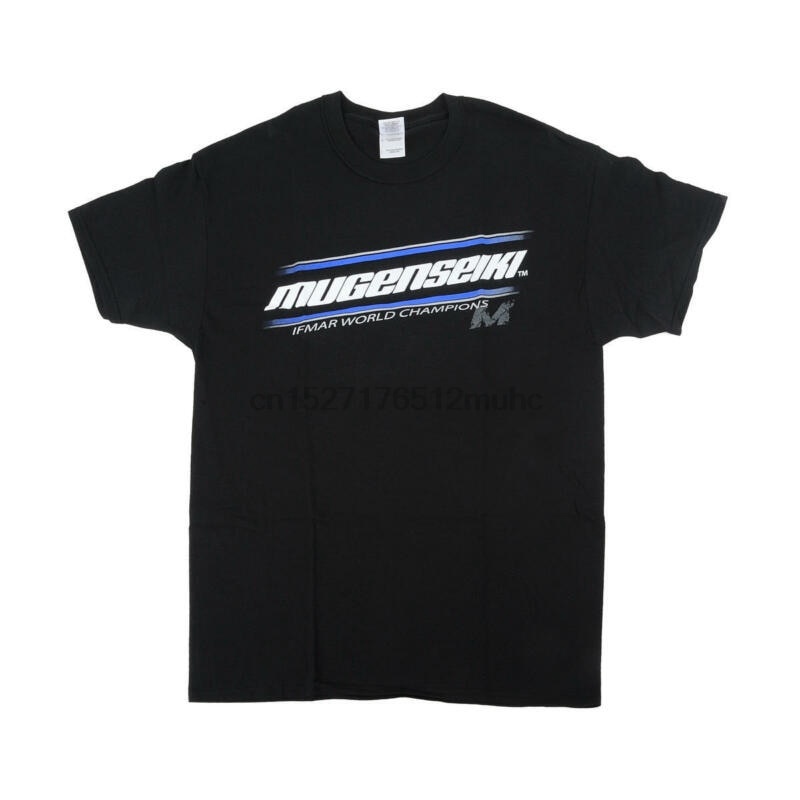 ที่กําหนดเองแขนสั้น Mugm0024 Mugen Seiki Wc เสื้อยืดสีดํา O-คอ Tshirts ผู้ชายS
