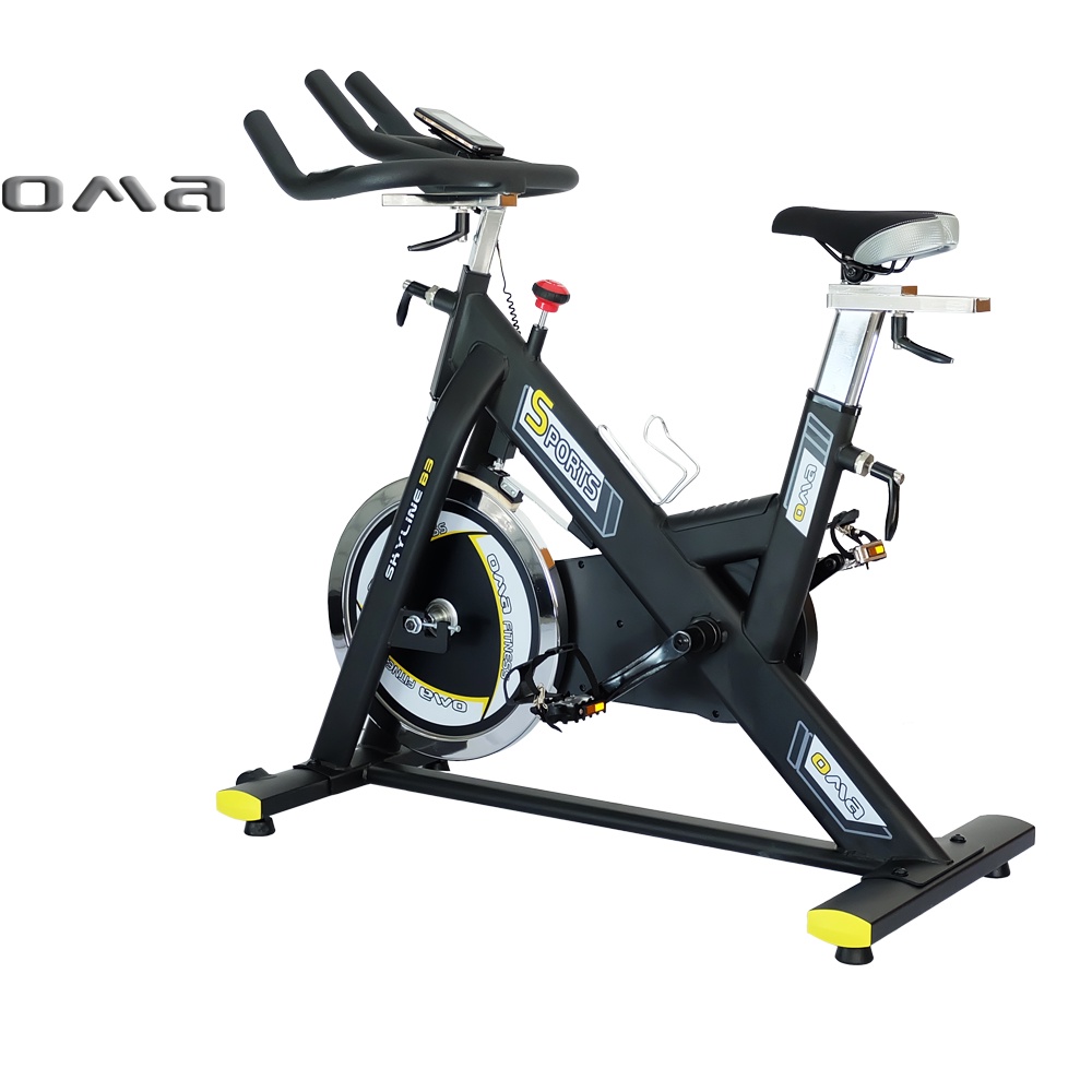 จักรยานออกกำลังกาย จักรยานบริหาร Spin Bike Flywheel 20 kg รุ่น OMA-S20-V1