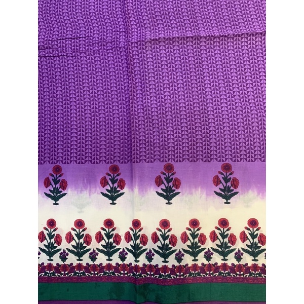 Fabrica ผ้า Cotton อินเดีย เนื้ออย่างดี สำหรับตัดชุด ตัดเสื้อ หน้ากว้าง 44นิ้ว (1.10ม) ขนาด 1.30เมตร