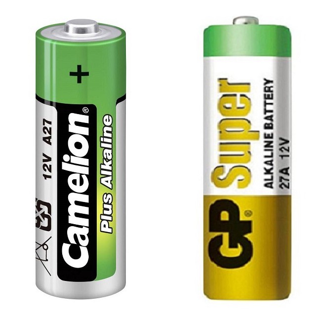 27A แบตเตอรี่อัลคาไลน์ 12V E23A สำหรับกริ่งไร้สาย รีโมทรถยนต์ ถ่านรีโมท 12 โวลต์ GP Camelion 27A Alk