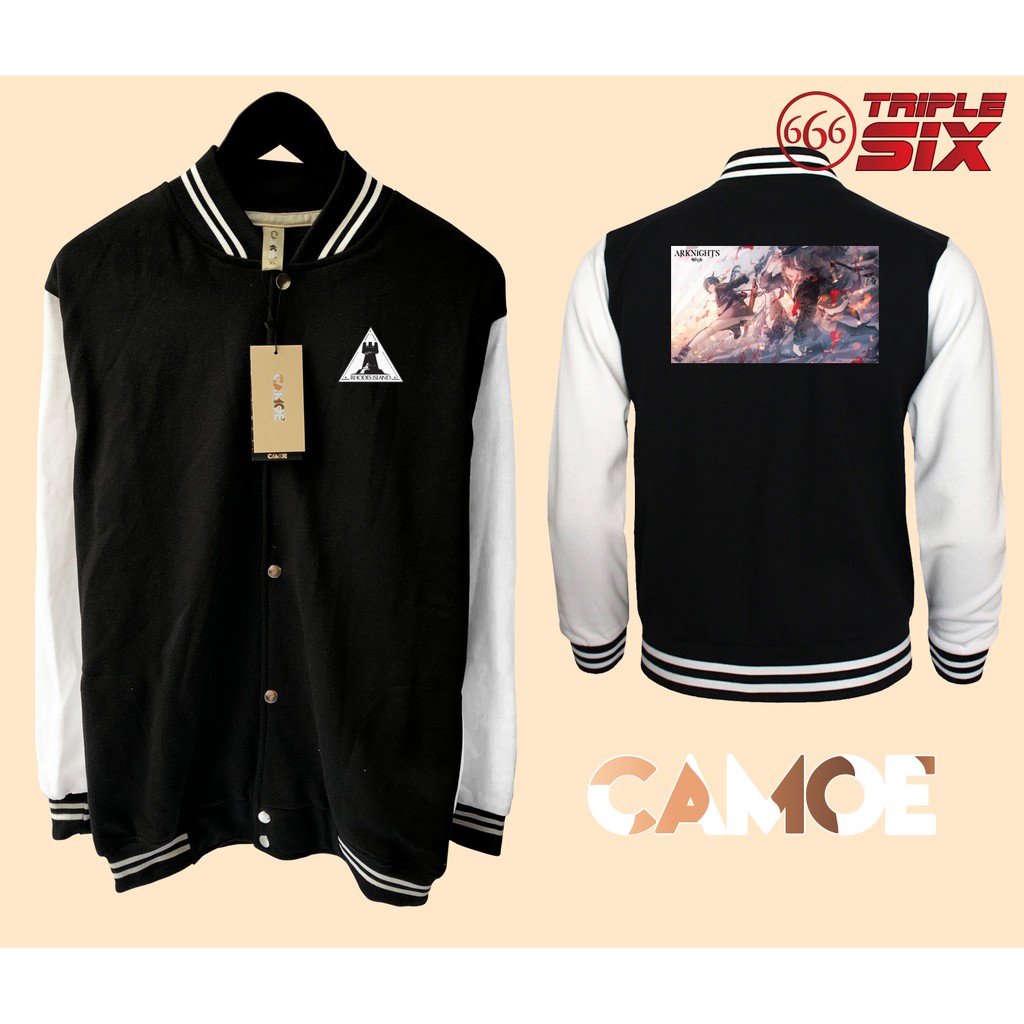เสื้อแจ็คเก็ตเบสบอล Arknights Chen Swire Varsity