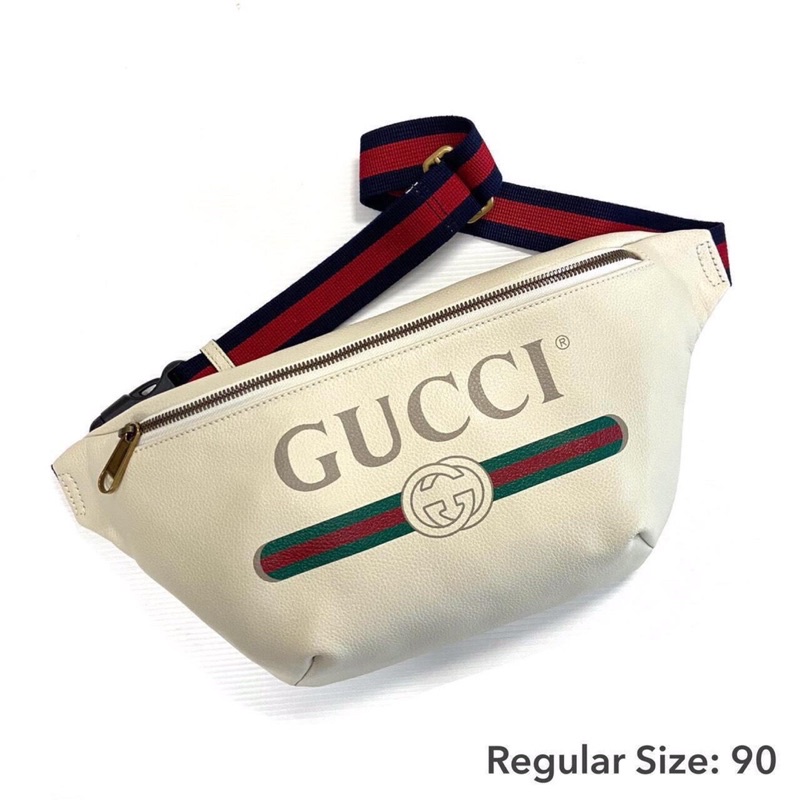 ถูกที่สุด ของแท้ 100% Gucci belt bag Regular size สายยาว size 90