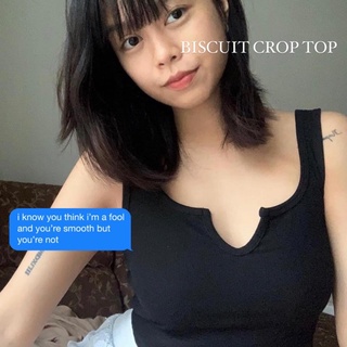 biscuit crop top เสื้อกล้ามครอป