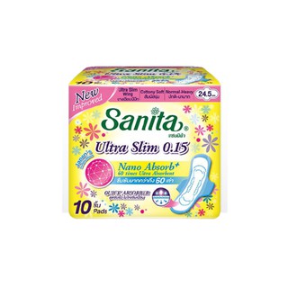 Sanita แซนนิต้า ซอฟท์ แอนด์ ฟิต 0.15 บางเฉียบ มีปีก ผิวสัมผัสนุ่ม (เลือกขนาด)