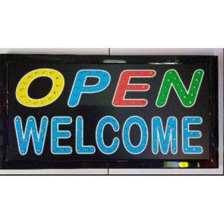 ป้ายไฟ LED OPEN WELCOME