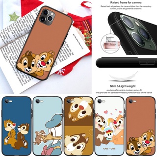 Fl109 เคสโทรศัพท์มือถือแบบนิ่ม ลายกระรอกชิพเดล สําหรับ iPhone 5 5S 6 6S 7 8 11 Pro Max Plus SE XR