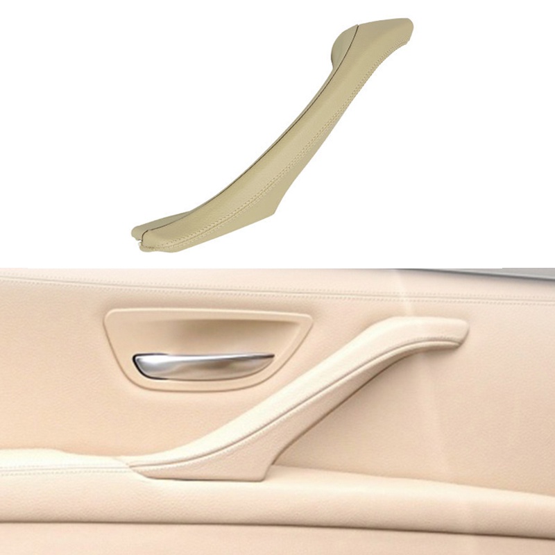 New Leather Car Interior Door Handle Inner Door Panel Pull Trim Cover For BMW 5 Series F10 F18 11-17 LHD RHD Car Acces00