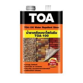 A100 TOA-100 Water Repellent Gloss น้ํายาเคลือบเงาใสกันซึม ปูนเปลือย อิฐ หินกาบ ขนาด 1 แกลลอน (3.78 