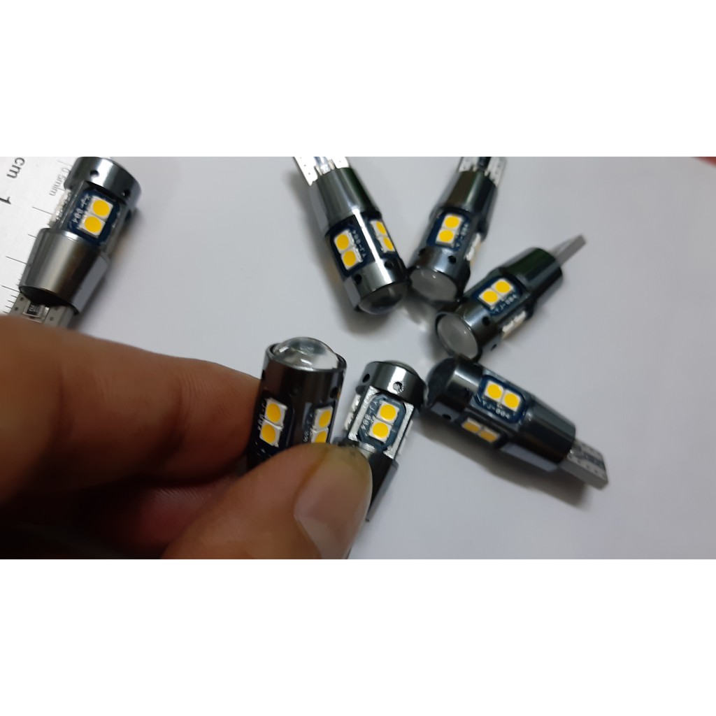 Led T10 ไฟเลี้ยวสีเหลืองมะนาวสว่างเป็นพิเศษ ไฟ LED