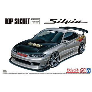 โมเดลรถยนต์ AOSHIMA TOPSECRET S15 SILVIA 99 1/24