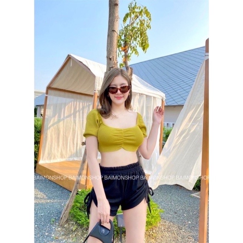 เสื้อครอป ป้ายG-ROSE