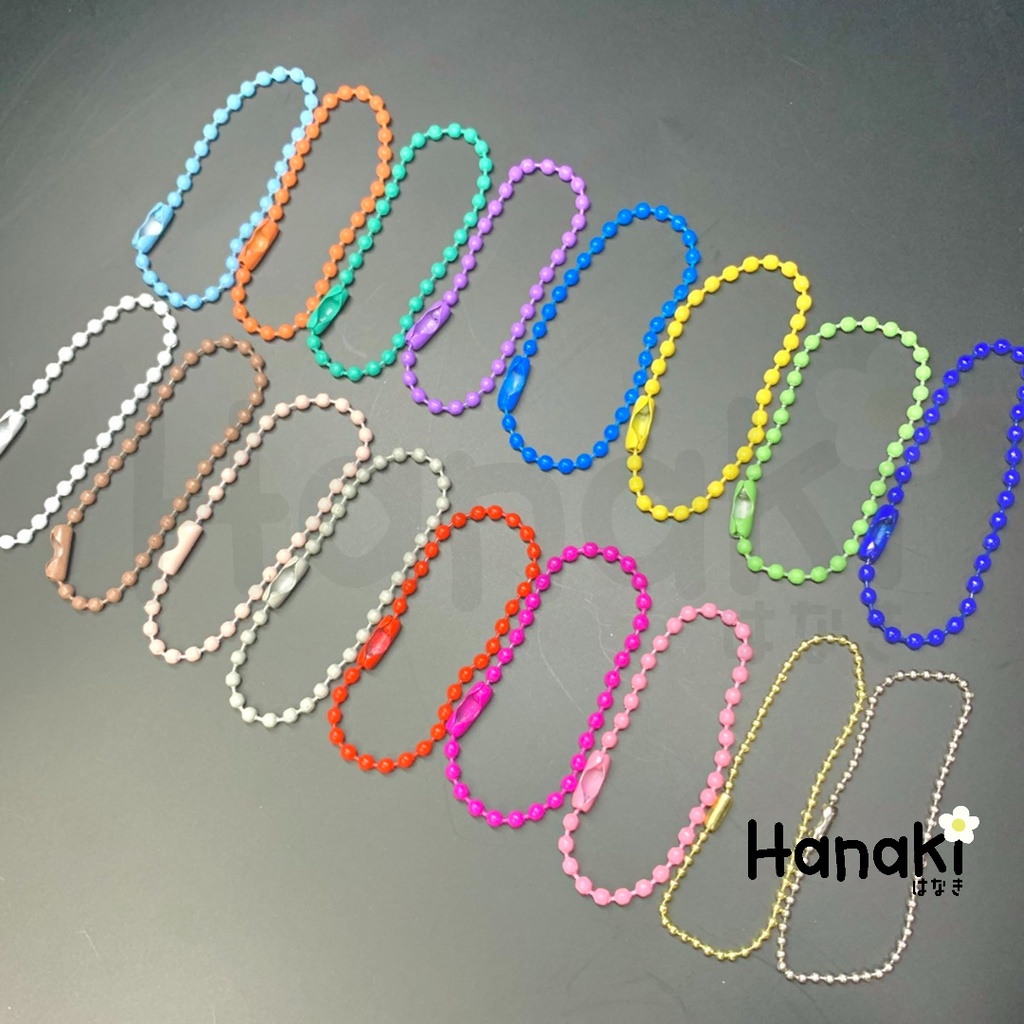 【พร้อมส่งจากไทย】🌈โซ่ไข่ปลา10เส้น ใช้ทำพวงกุญแจ สำหรับพวงกุญแจ DIY พวงกุญแจไข่ปลา