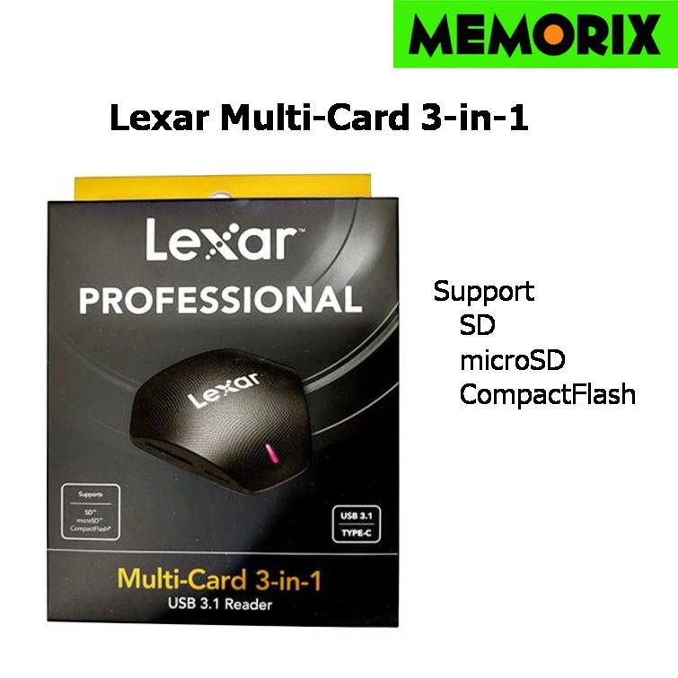 ถูกที่สุด ของแท้ Original Lexar Professional Multi-Card 3-in-1 USB 3.1 Reader