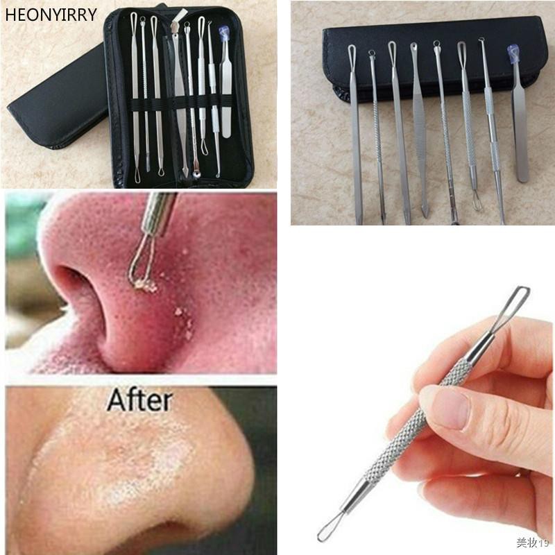 7/8Pcs Blackhead Acne Pimple Remover Needle Stainless Steel Popper