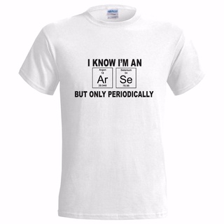 เสื้อยืด ผ้าฝ้าย 100% พิมพ์ลาย ARSE PERIODICALLY MENS GEEK NERD SCIENCE PERIODIC JOKE PRESENT สําหรับผู้ชาย