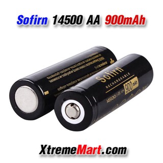 แบตเตอรี่ชาร์จ Sofirn 14500(AA) 900 mAh 3.7 V Li-Ion แบตเตอรี่ (ก้อนละ)