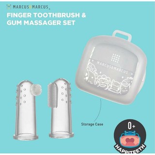 Marcus &amp; Marcus Finger Toothbrush &amp; Gum Massager Set