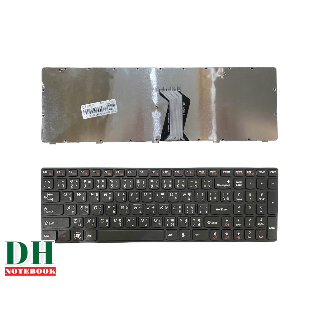 คีย์บอร์ดโน๊ตบุ๊ค keyboard   LENOVO G580 Z580 Z580A G585 Z585 G590 TH-ENG