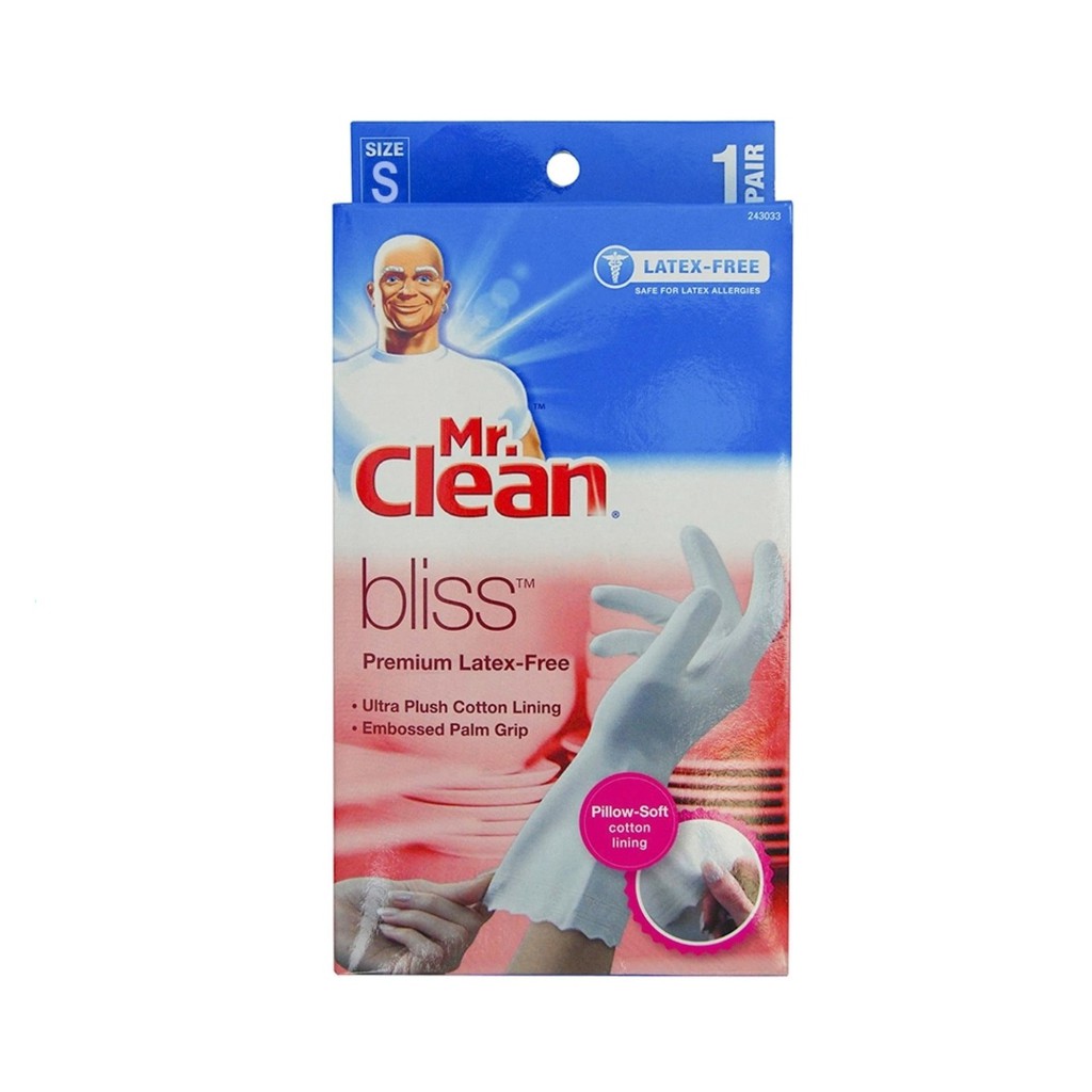 Mr Clean Bliss ถุงมือยางลาเท็กซ์ระดับพรีเมียม