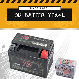 OD battery YTX4L-BS 12V-4Ah/10HR For XRM110&125/WAVE125/MIO I 125/M3/SKYDRIVE/BEAT/SNIPER150/CLICK