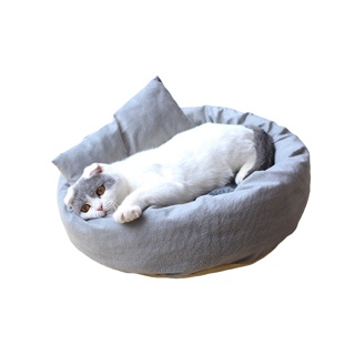 AL-167 ที่นอนโดนัทสัตว์เลี้ยง ที่นอนกำมะหยี่ ที่นอนสัตว์เลี้ยง แมว สุนัข เบาะแมว เบาะหมา  พร้อมส่ง 