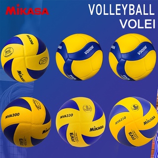 Mikasa bola de volei bola de volei ของแท้ ลูกวอลเลย์บอล พร้อมลูกวอลเลย์บอลฝึกซ้อมในร่ม และกลางแจ้ง V300W V200W V330W MVA300 MVA330 molten V5M5000