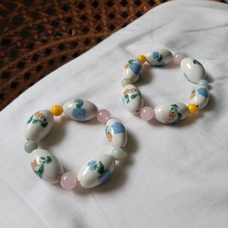 Ceramic stone bracelet กำไลเซรามิค กำไลหิน กำไลดอกไม้