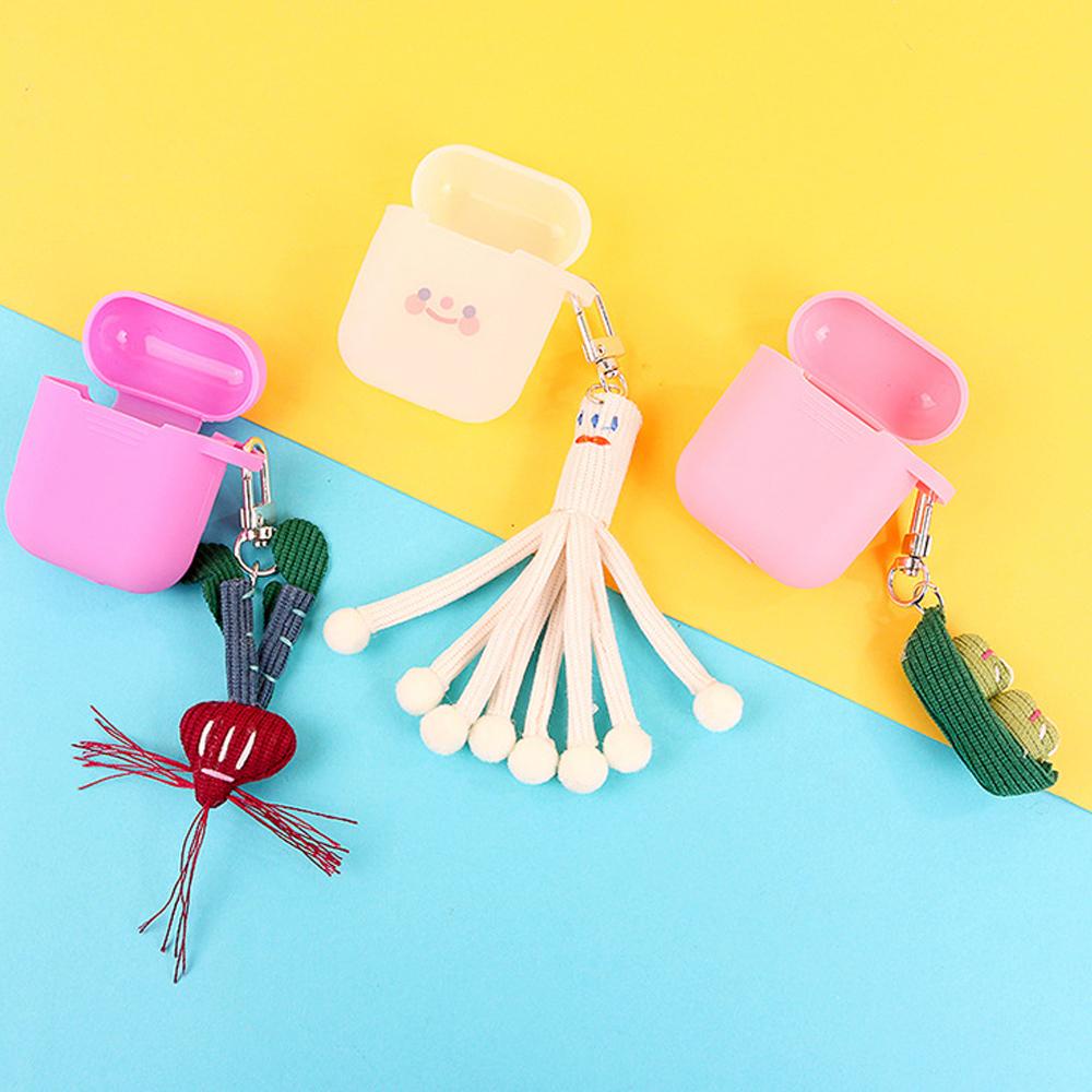 ERICH New Key Ring Cute Bag Pendant Vegetables Keychains Edamame