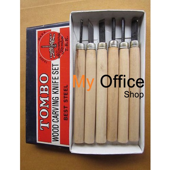 ชุดแกะสลักไม้ TOMBO ชุด 6 ชิ้น