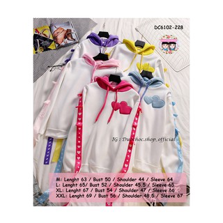 DC6102-228 เสื้อฮูดแต่งแถบสีที่แขน