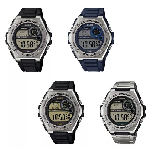 Casio Standard นาฬิกาข้อมือผู้ชาย สายเรซิน รุ่น MWD-100,MWD-100H,MWD-100H-1A,MWD-100H-2A,MWD-100H-9A