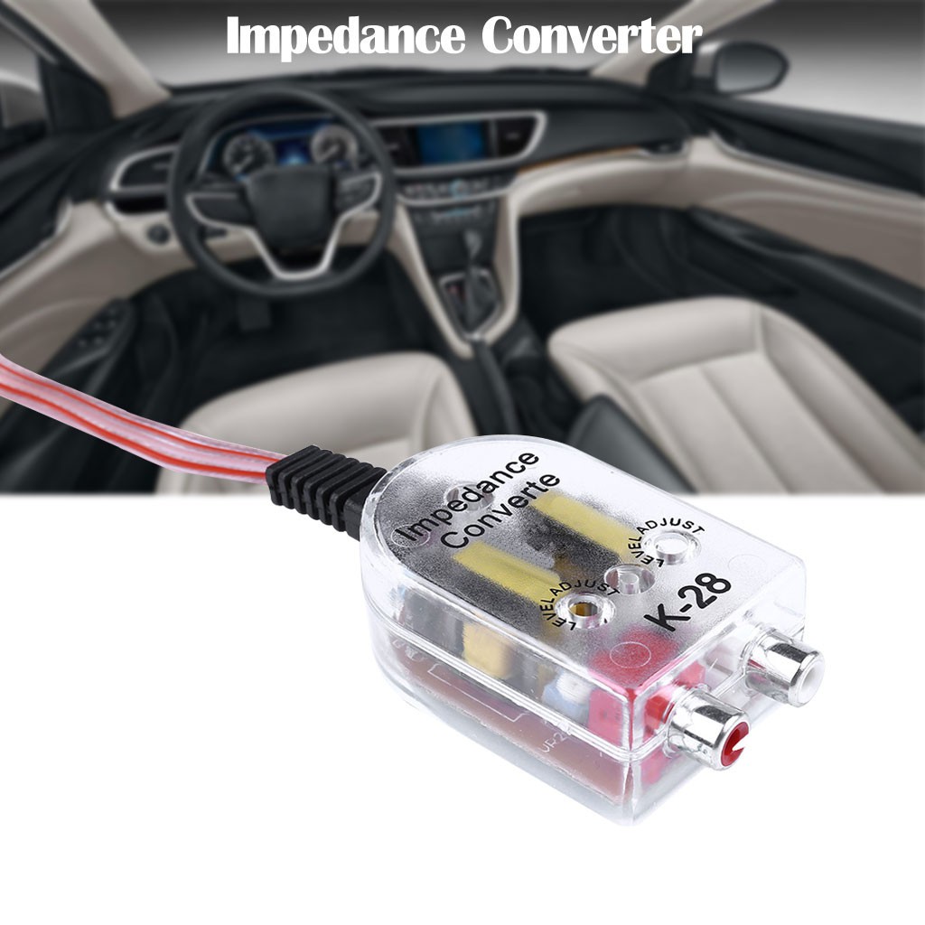 Rca Dc 12v Car Audio Amplifier Speaker High To Low Impedance Converter