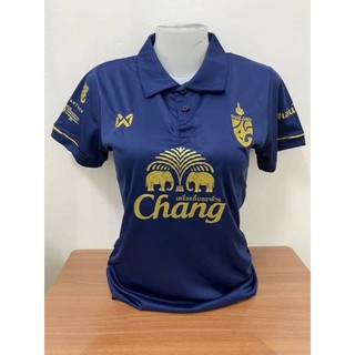 New เสื้อกีฬาหญิงทีมไทยแลนด์ สีกรม ขนาดฟรีไซร์ อก32-38