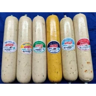 หมูยอแม่วรรณา6รสขายดี เนื้อหมูเน้นๆ แป้ง 2% แท่งใหญ่หนัก200กรัม