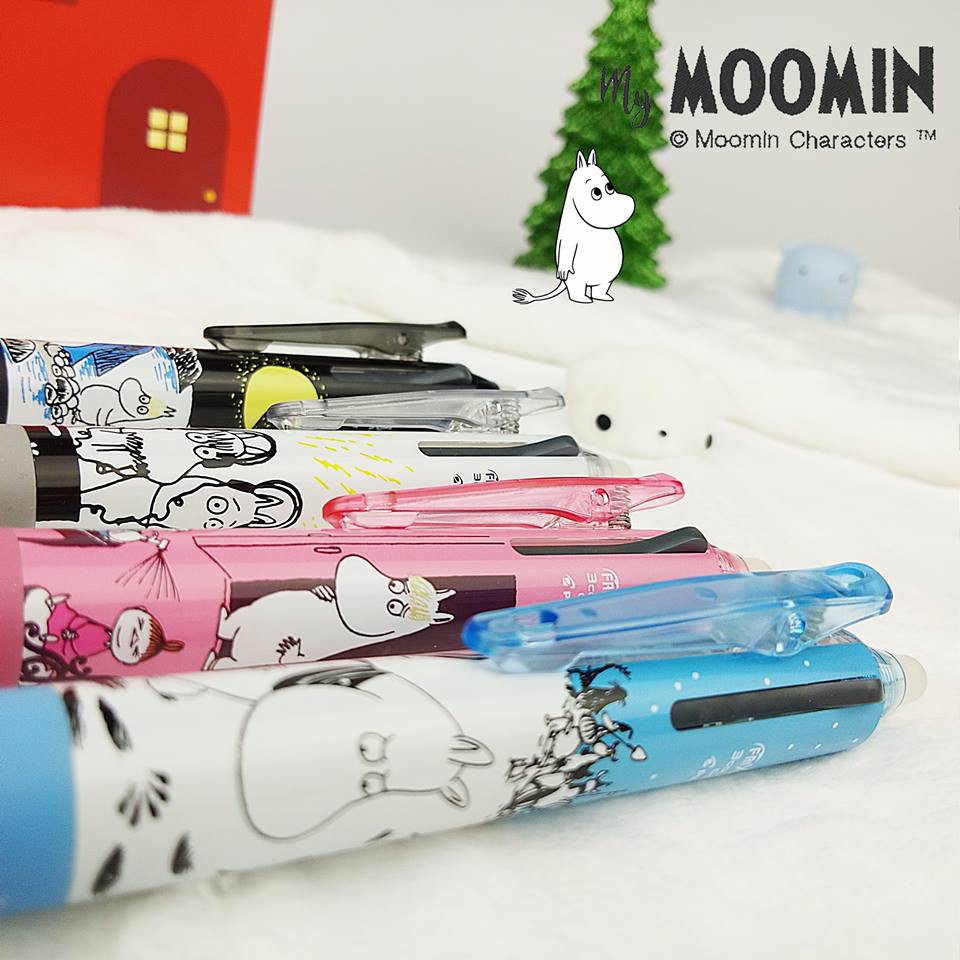 ปากกาลบได้ 3in1 ลาย Moomin ( ลิขสิทธิ์แท้ ) PILOT FriXion ball3 จากญี่ปุ่น