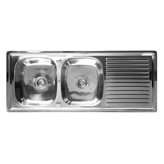 SINK BUILT 2Bowl1Drain LINEA VIVA S 120 2B 1D STAINLESS ซิงค์ฝัง 2หลุม1ที่พัก LINEA VIVA S 120 2B 1D สเตนเลส อ่างล้างจาน