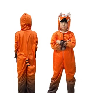 พร้อมส่ง คอสเพลย์เมย mei  Disney Turning red ชุดหมีแพนด้า Turning Costumes Red Panda Kids Costume Bear Mei