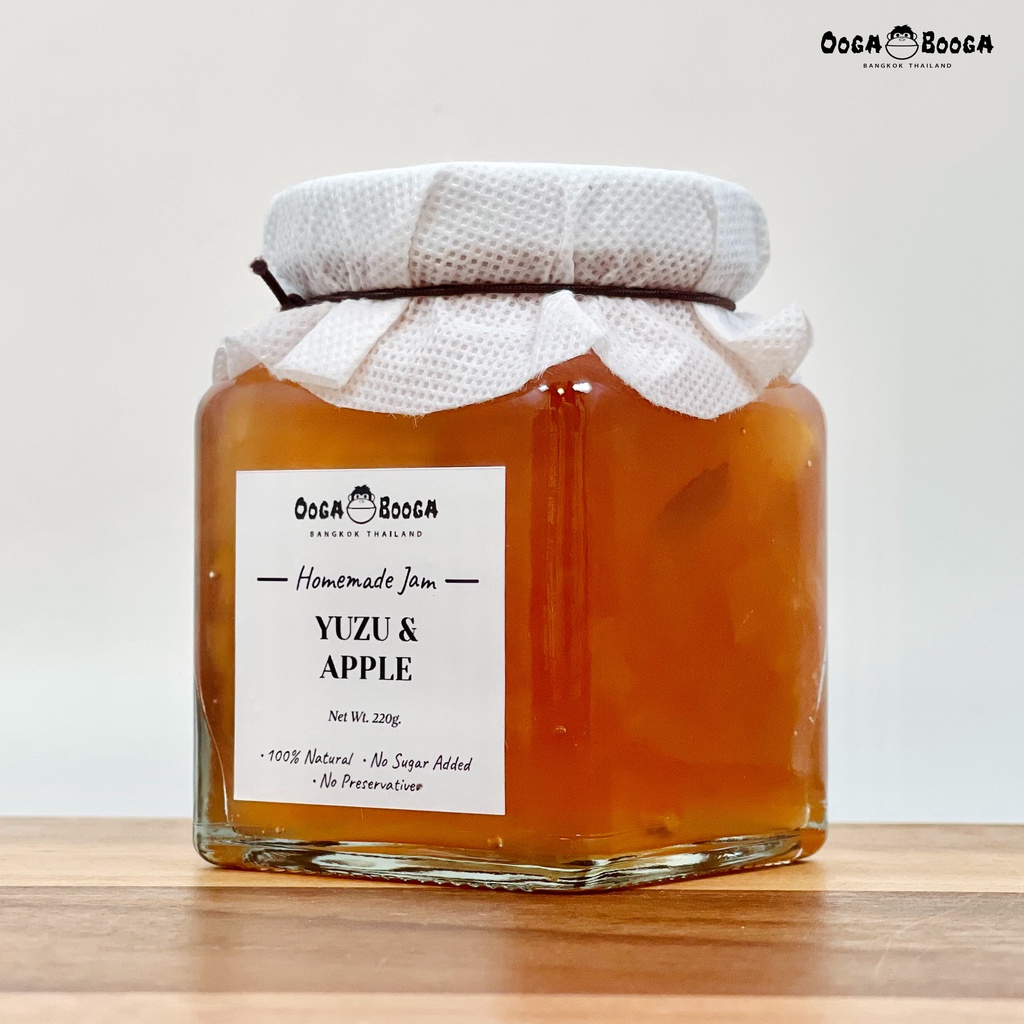 แยมผลไม้ รส ส้มยูสุและแอปเปิ้ล (Yuzu & Apple Jam) เพื่อสุขภาพ สูตรไม่เติมน้ำตาล Ooga Booga Farm - รูปที่ 2