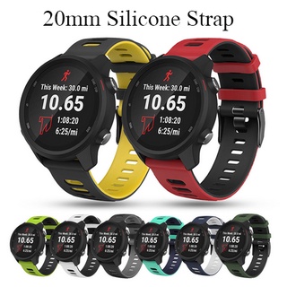 สายนาฬิกาข้อมือซิลิโคน 20 มม. สําหรับ Garmin Forerunner 245 Garmin Approach S 40 645 สําหรับ vivoactive 3